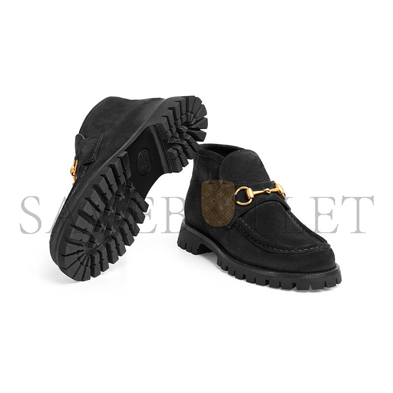 GUCCI WOMEN'S HORSEBIT ANKLE BOOT 7642060PV001000